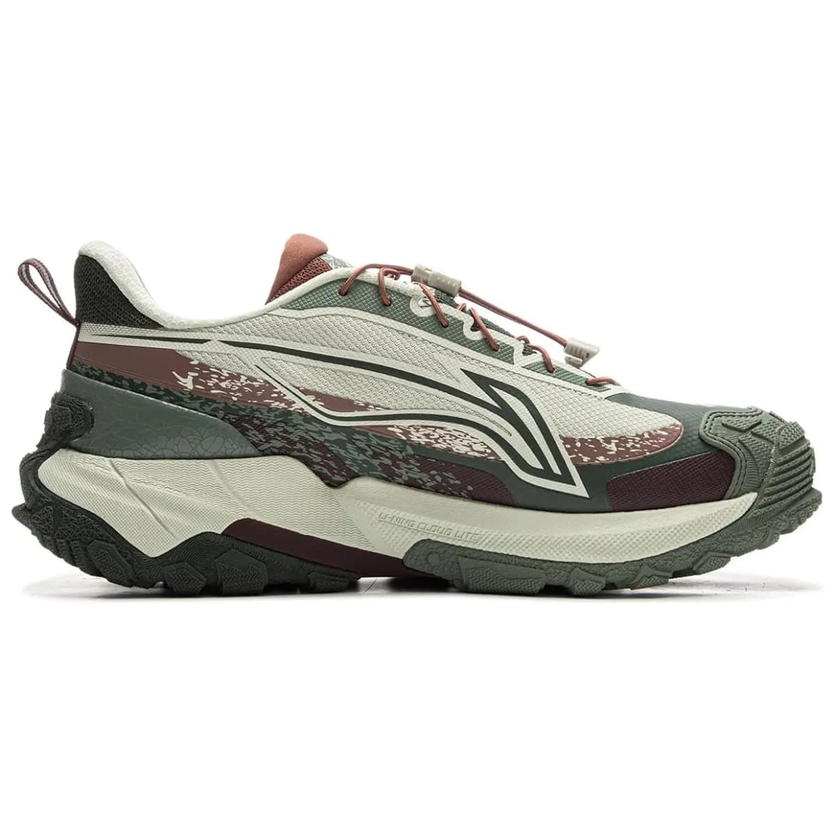 LiNing Elegance 2.0 Unisex Trekking Ayaqqabısı Boz/Yaşıl 2