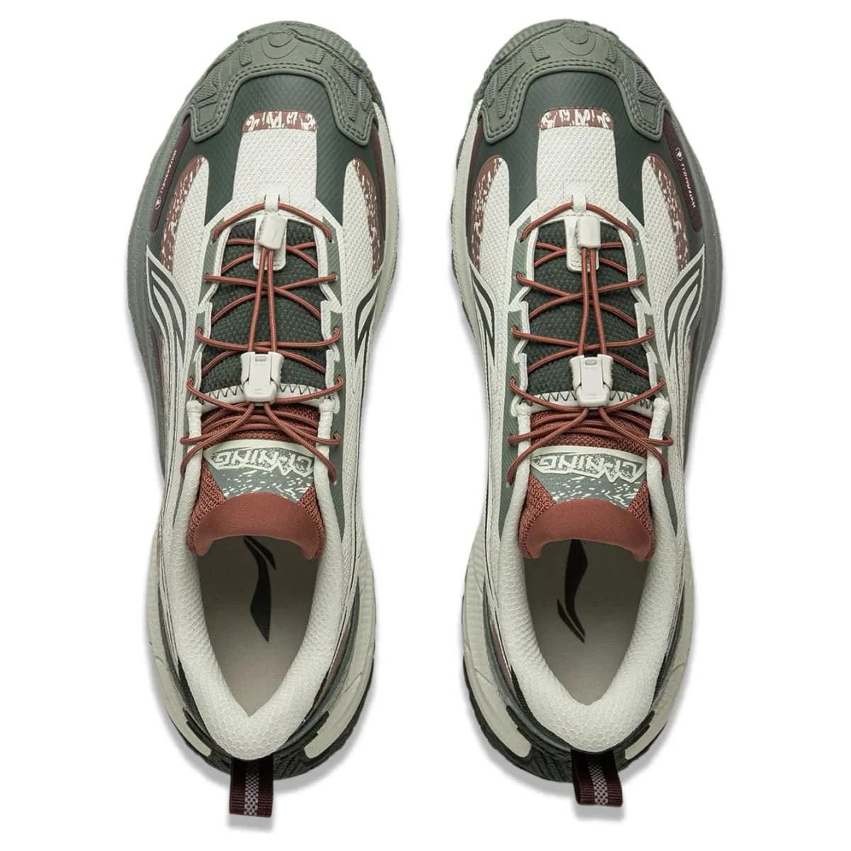LiNing Elegance 2.0 Unisex Trekking Ayaqqabısı Boz/Yaşıl 4