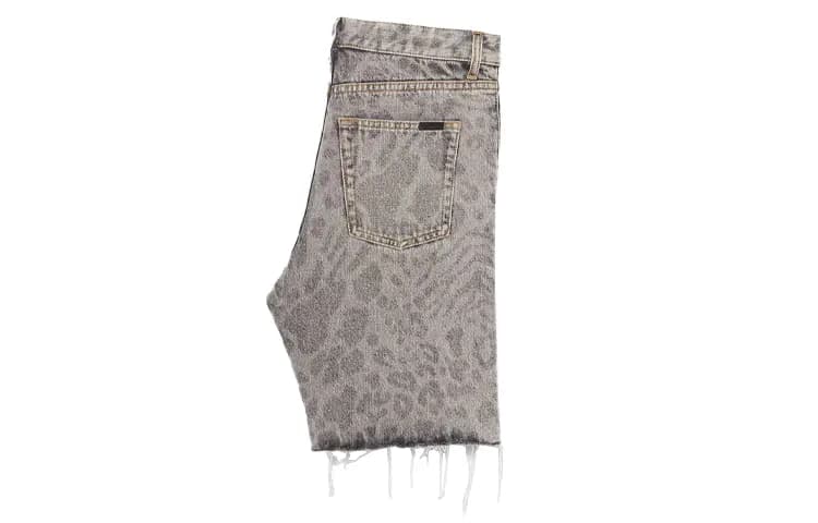 SAINT LAURENT Denim Şort Kişi Boz 2