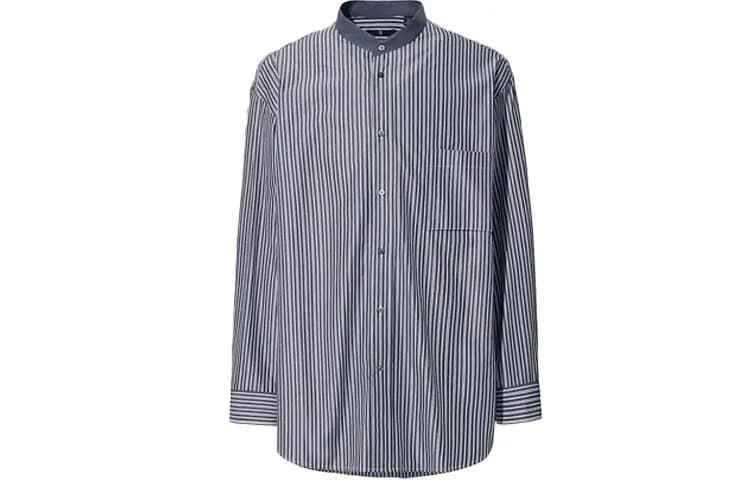 UNIQLO Jil Sander Kişi Köynəyi Tünd Mavi