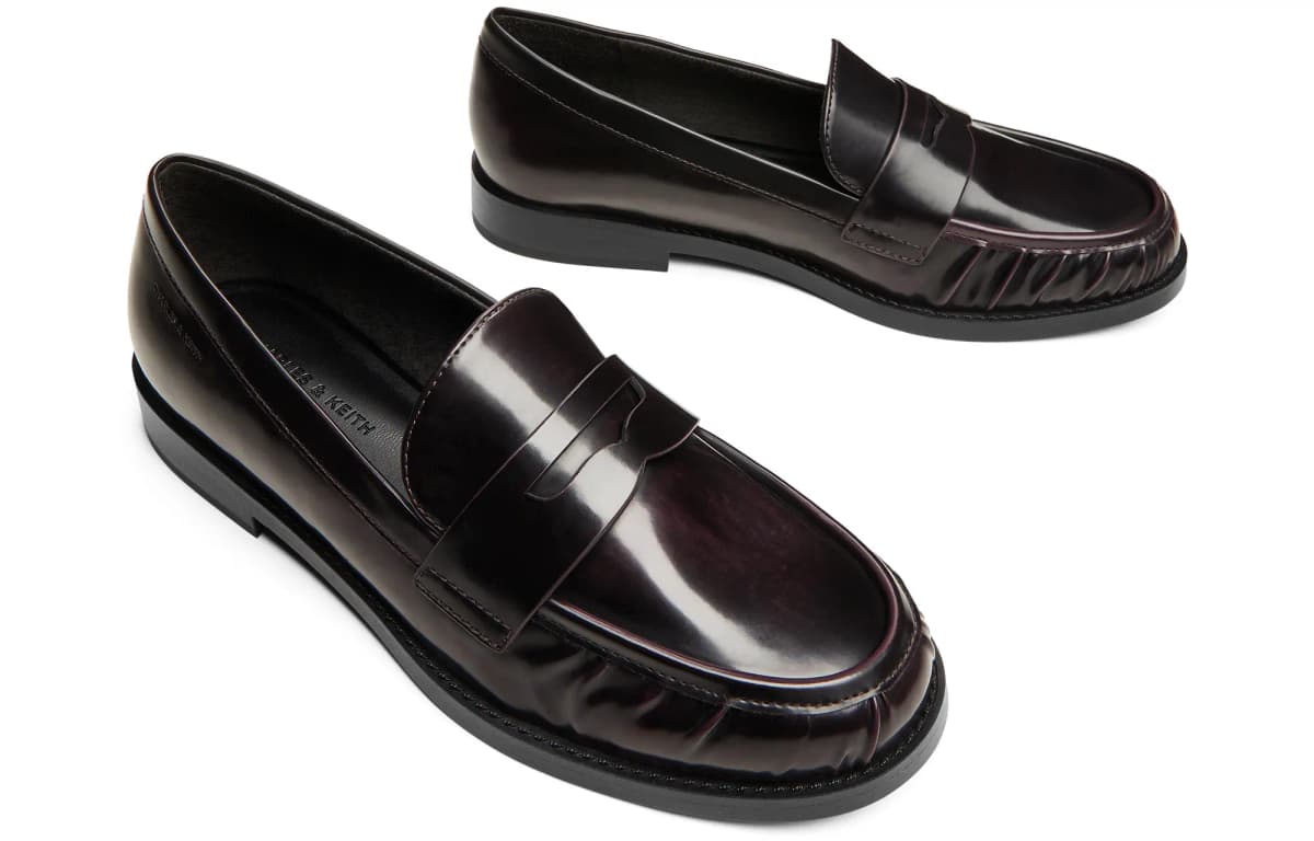 CHARLES&KEITH Loafer Qadın Qara/Bordo 8