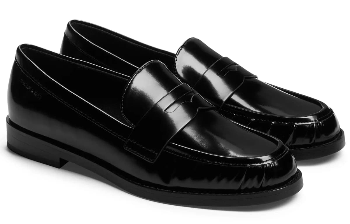 CHARLES&KEITH Loafer Qadın Qara/Bordo 2