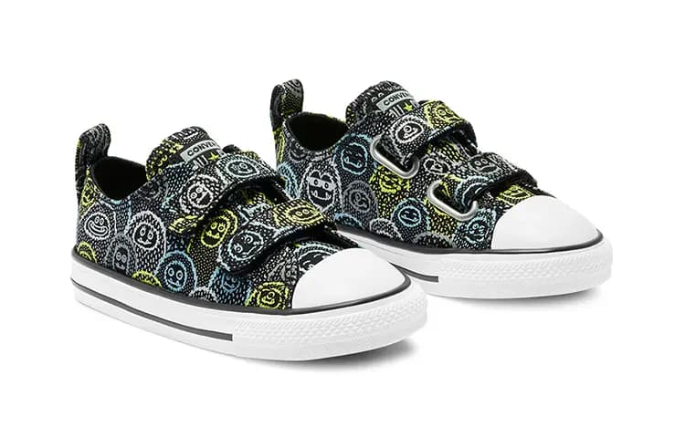 Converse Chuck Taylor All Star Low Top Uşaq Ayaqqabısı Qara/Ağ/Mavi 3