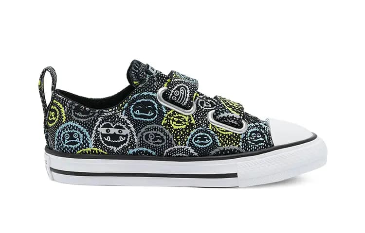Converse Chuck Taylor All Star Low Top Uşaq Ayaqqabısı Qara/Ağ/Mavi 2