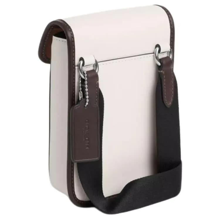 COACH Racer Calfskin Telefon Çantası Kişi Chalk 2