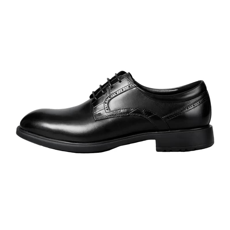 Goldlion Top Layer Leather Versatile Fashion Formal Leather Shoes Men's Black