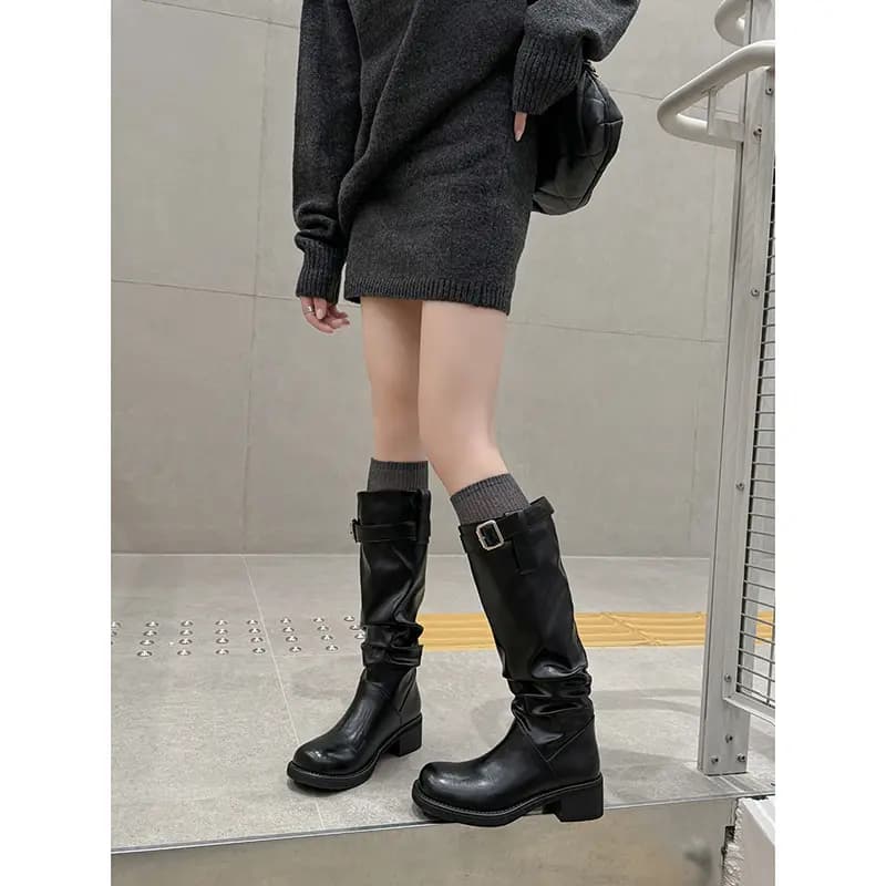 RAPHAEL SONA Fashion High Boots 5CM Women's 5