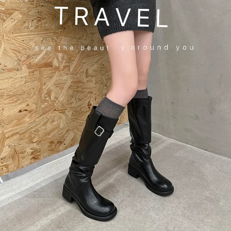 RAPHAEL SONA Fashion High Boots 5CM Women's 6