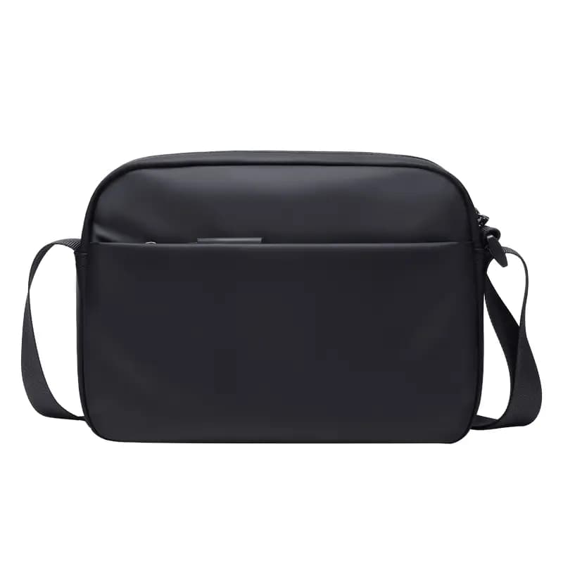 POLO Fabric Shoulder Bag Medium Men's Black 4