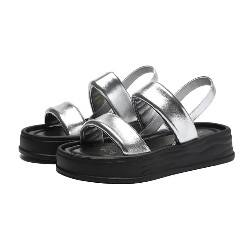 ZHR Strap Sandals 3.5cm Women's Space Silver 3