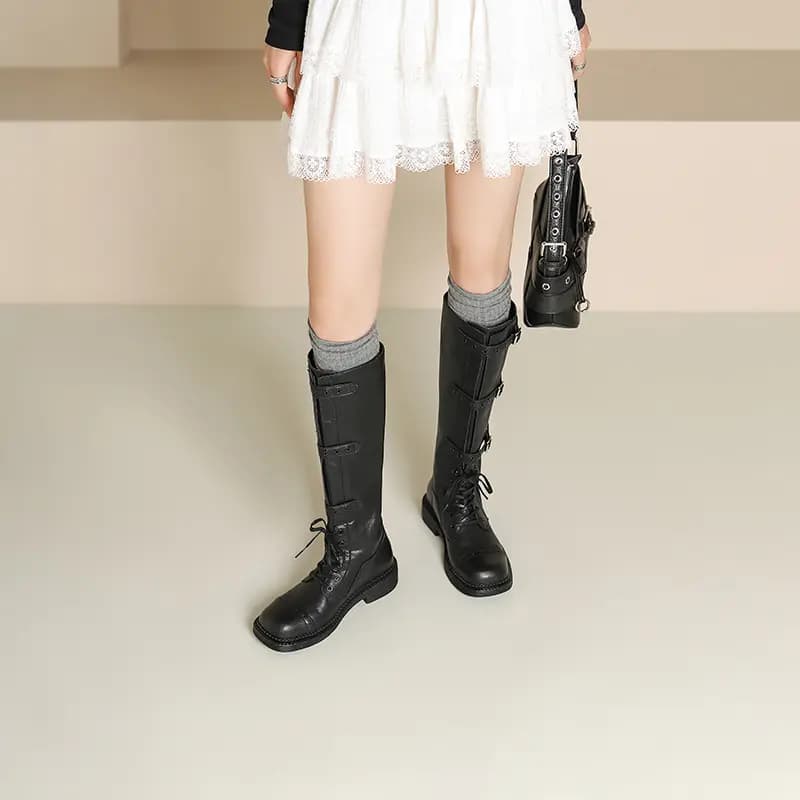 JOSINY JOSINY Knee-high Boots 4cm Women's 19