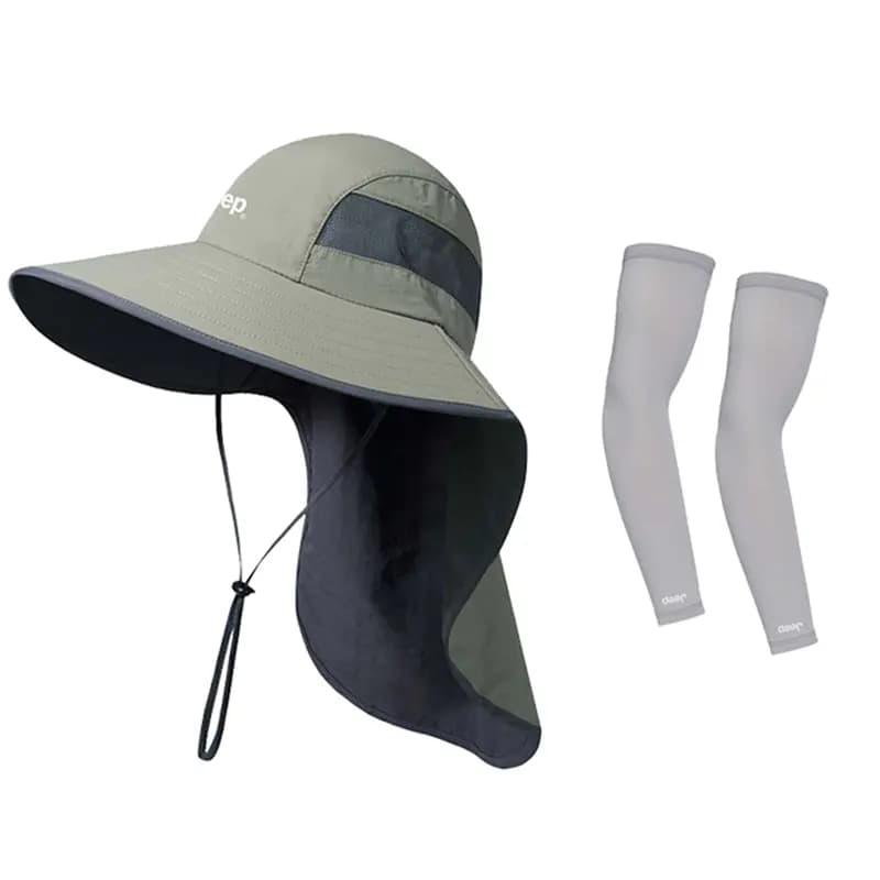Jeep Fisherman Outdoor Large Brim Sun Shade Special Sun Fishing Nylon Sun Hat Unisex Couple Style 8