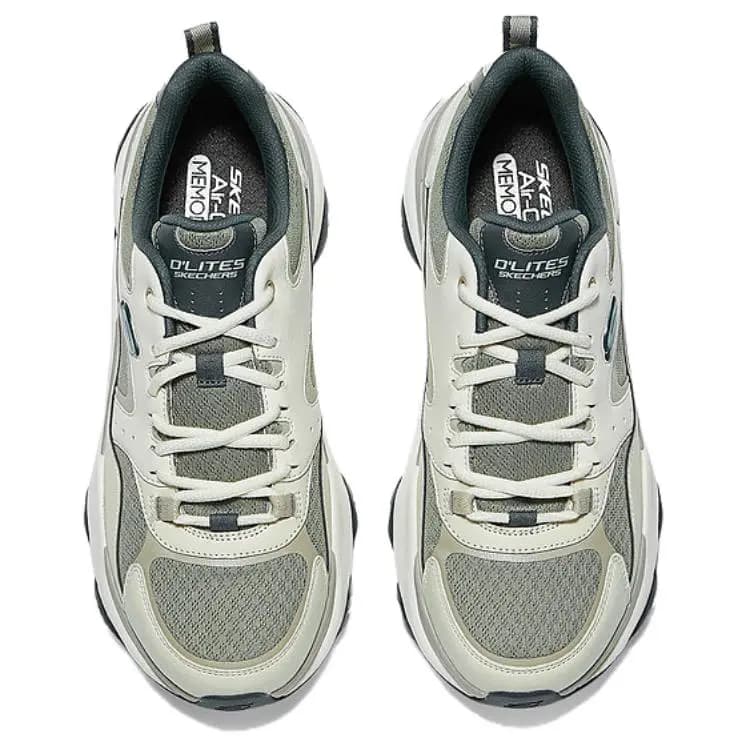 Skechers DLITES İdman Ayaqqabısı Kişi Boz/Yaşıl 4