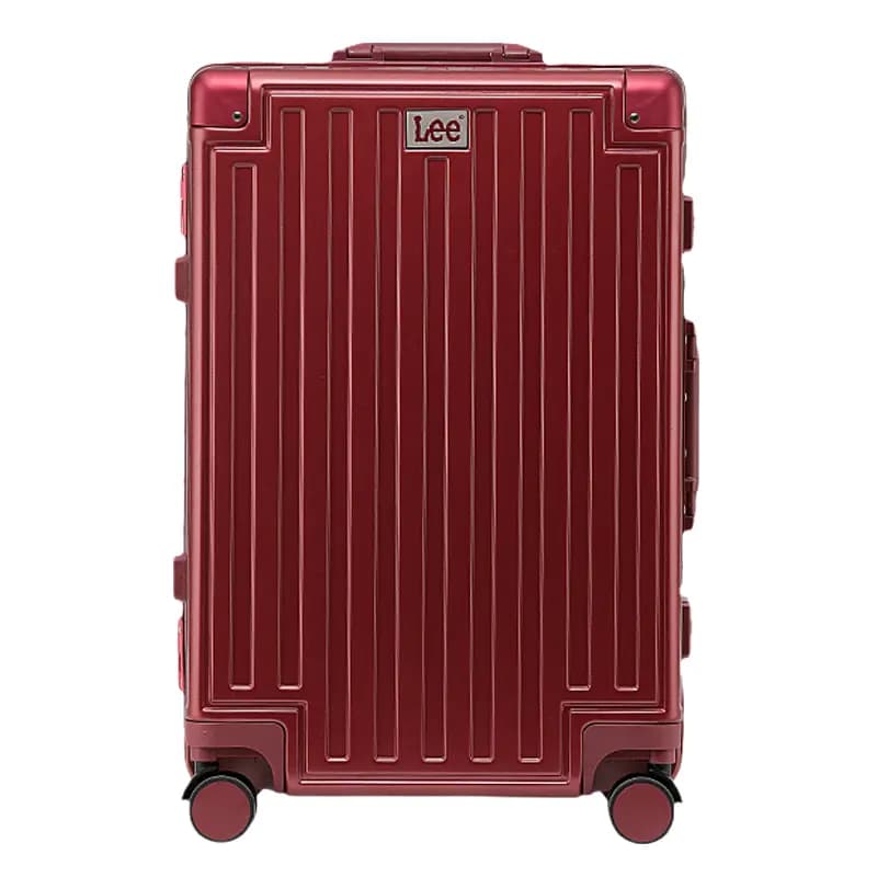 Lee Durable Anti-Drop Aluminum Frame Suitcase Multi-Function Silent Spinner Large Capacity Carry-On Luggage PC Travel Suitcase 20/24/26/28 Inch Unisex Multi-Color 6