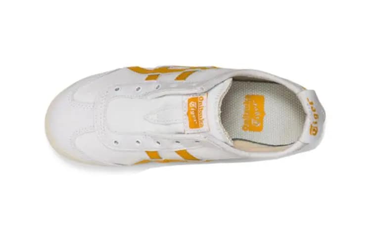 Youth Onitsuka Tiger MEXICO 66 Comfort Versatile Sports Casual Shoes White Yellow 4