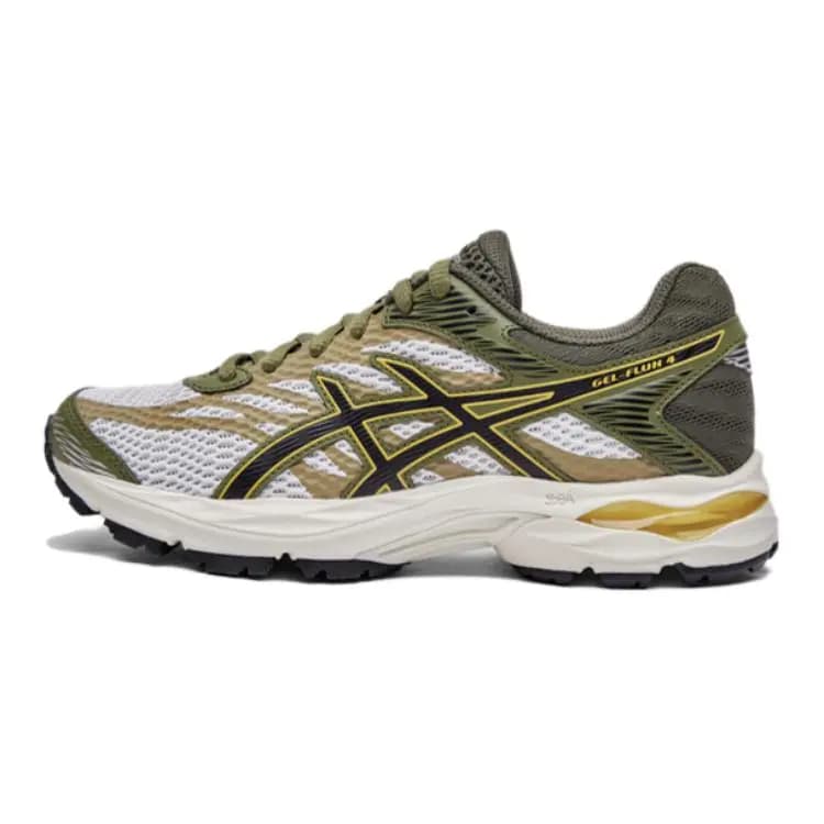 Asics Gel-Flux4 Low-Top Uşaq Qaçış Ayaqqabısı Boz/Sarı