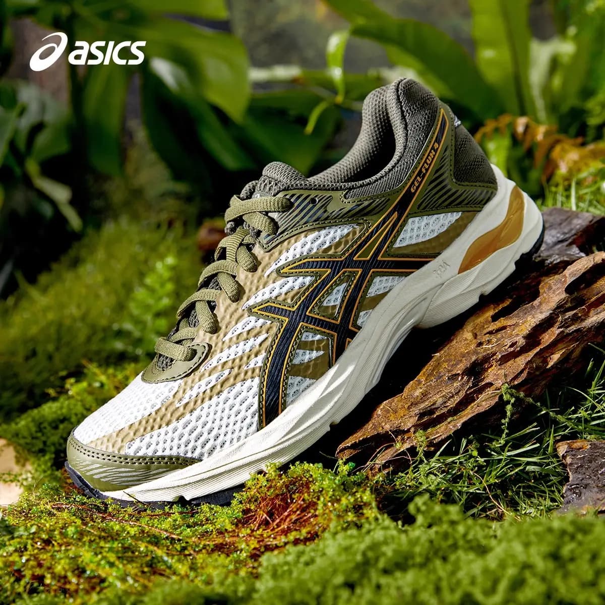 Asics Gel-Flux4 Low-Top Uşaq Qaçış Ayaqqabısı Boz/Sarı 4