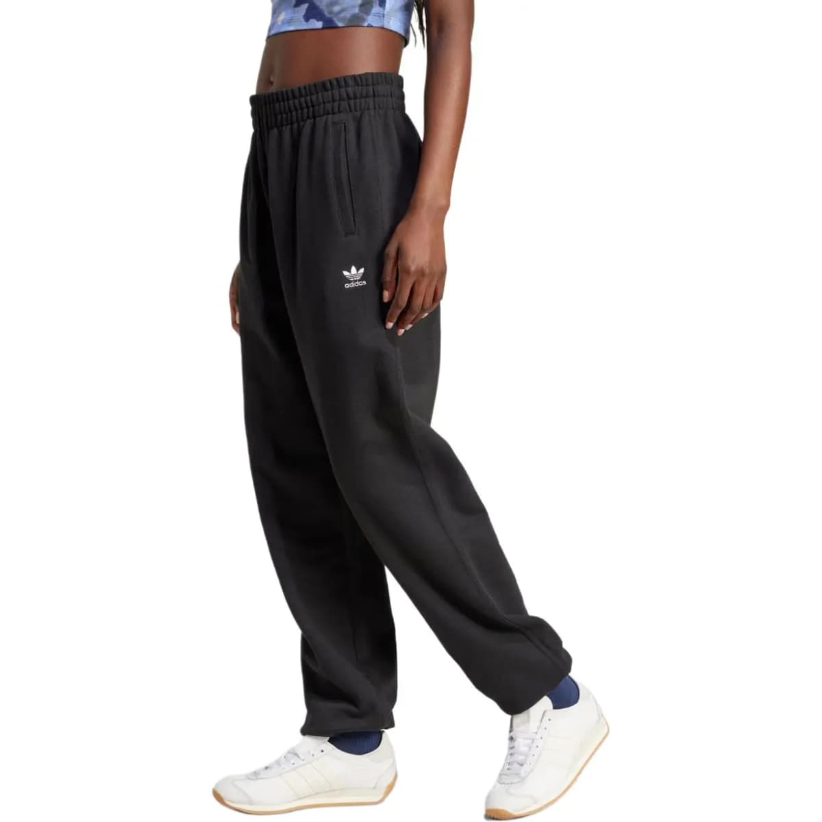 Adidas Originals SS24 ESSENTIALS FRENCH TERRY Qadın İdman Şalvarı Qara 3
