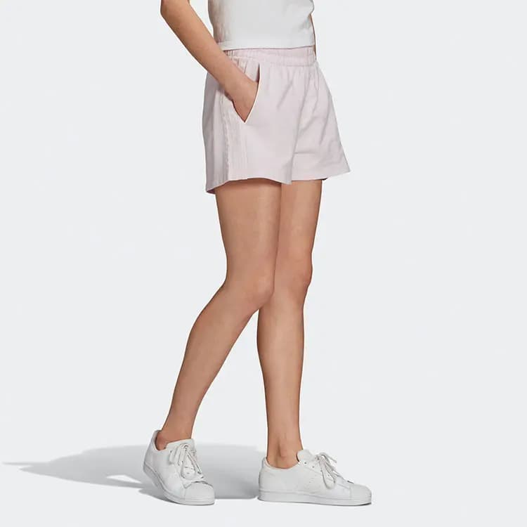 Adidas Originals 3 Stripes Qadın Şortu Bənövşəyi 4