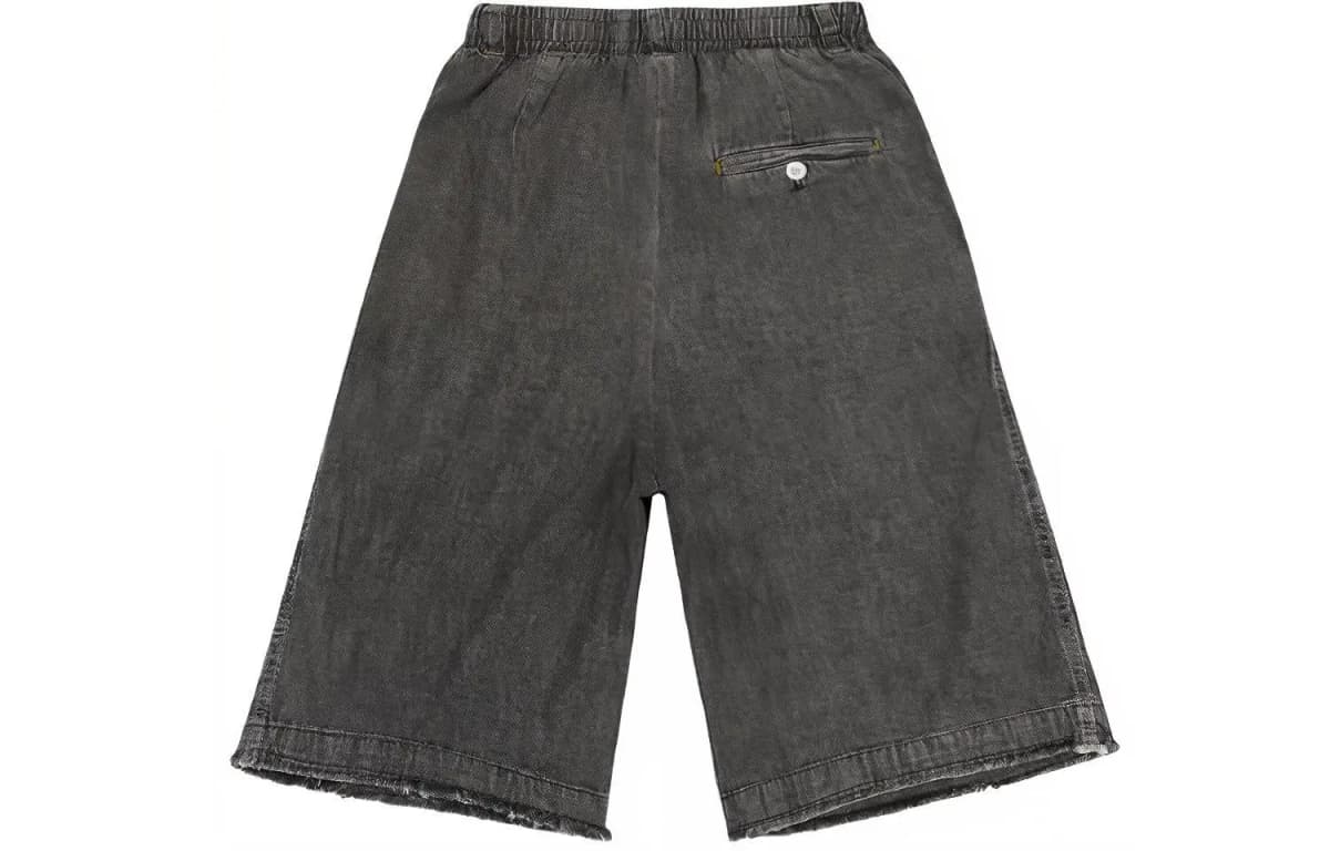 Drew House Unisex Denim Şort Qara 2