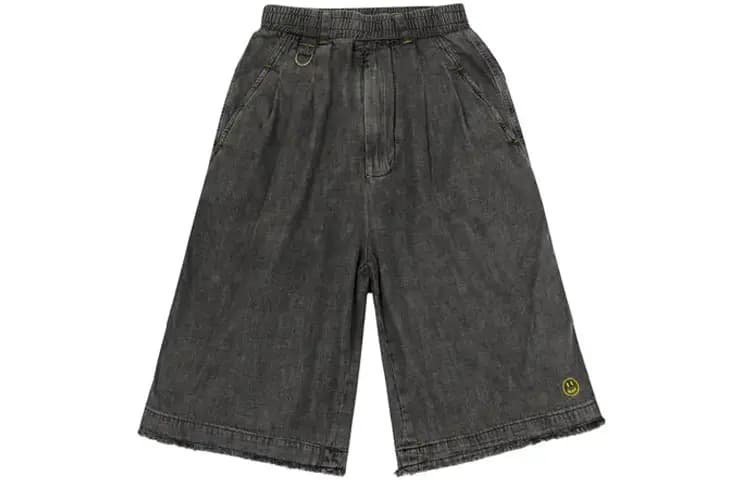 Drew House Unisex Denim Şort Qara