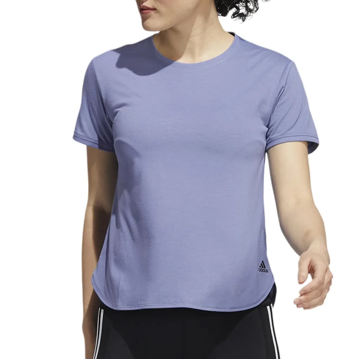 Adidas Qadın Regular T-Shirt Bənövşəyi/Qara 2