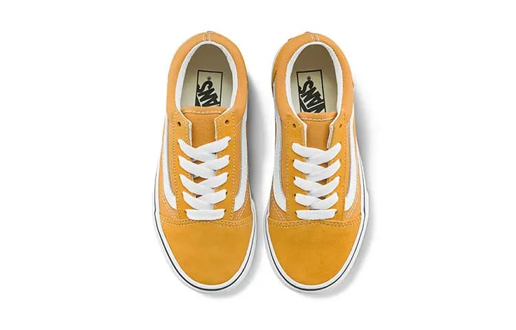Vans Old Skool Low-Top Kids' Skateboarding Shoes Orange Teenagers 3