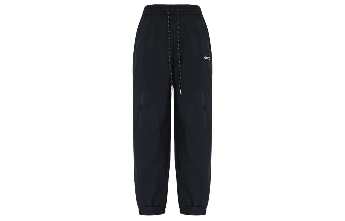 Jeep Unisex Hiking Outdoor High-Street Functional Solid Color Tapered Lightweight Cargo Pants 22