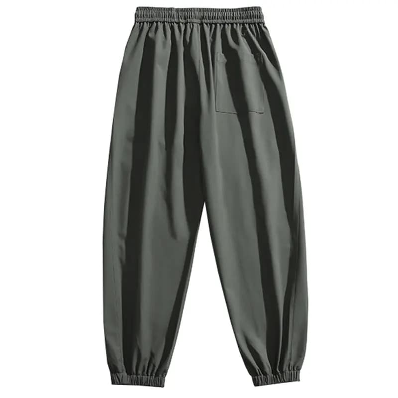 Jeep Unisex Hiking Outdoor High-Street Functional Solid Color Tapered Lightweight Cargo Pants 31