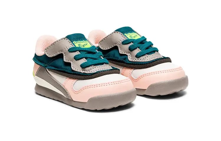 Onitsuka Tiger Uşaq İdman Ayaqqabısı Çəhrayı/Göy/Boz 3
