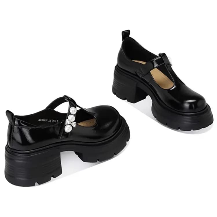 JESSICA SOPHIA Mary Jane Shoes Women's Black 2