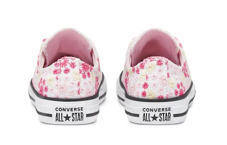 Converse Chuck Taylor All Star Alçaq Boğazlı Uşaq Ayaqqabısı Çəhrayı/Ağ 4