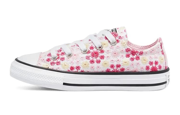 Converse Chuck Taylor All Star Alçaq Boğazlı Uşaq Ayaqqabısı Çəhrayı/Ağ