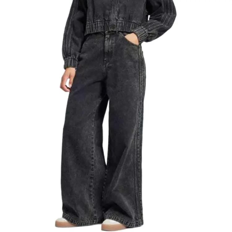 Adidas Originals Premium Essentials Wide Leg Denim Qadın Şalvar 2