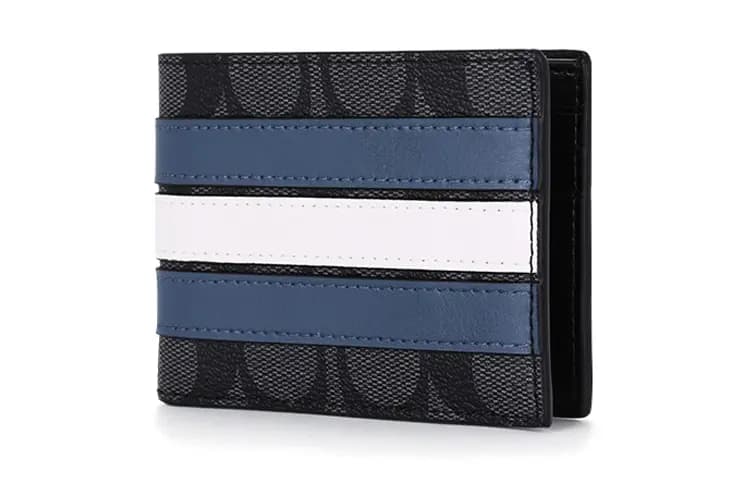 COACH PVC Pulqabı Kişi Qara/Boz/Mavi/Ağ 3