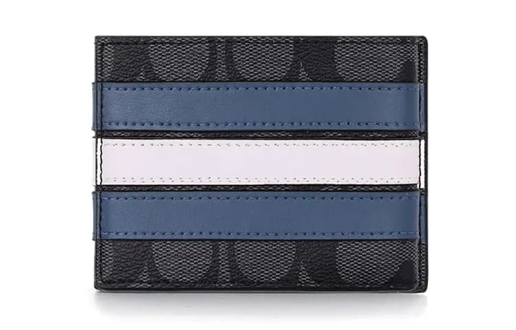 COACH PVC Pulqabı Kişi Qara/Boz/Mavi/Ağ 2