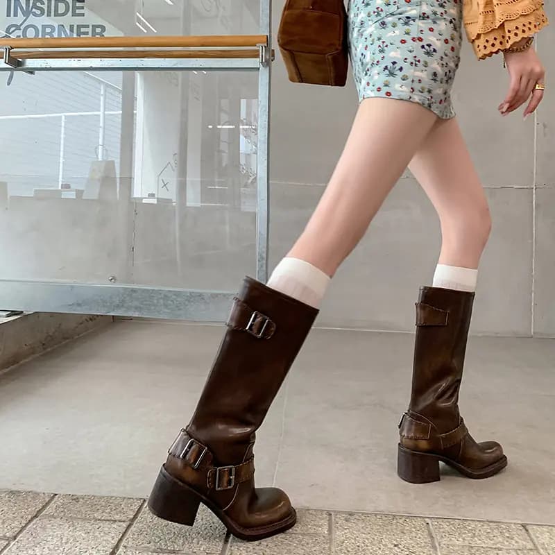 RAPHAEL SONA Fashion Casual Comfortable High Boots Women's 8