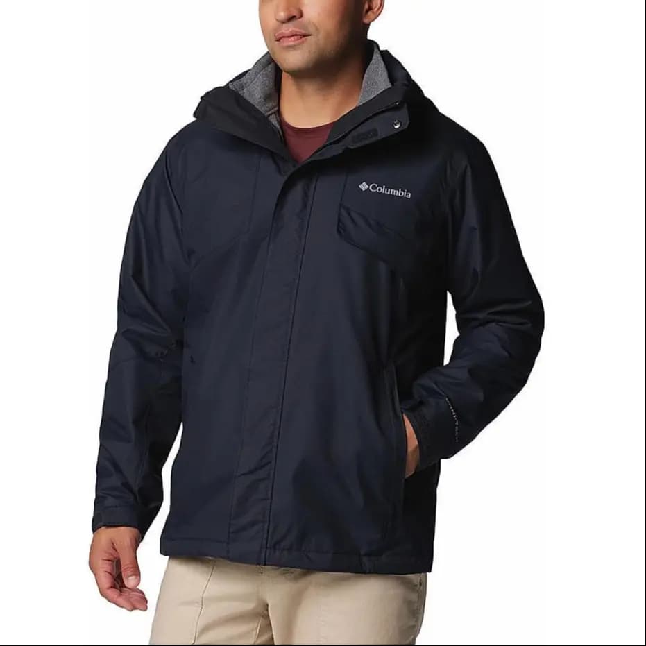 Columbia Omni-Heat Windproof Breathable And Warm Windbreaker Jacket Men's Black 3