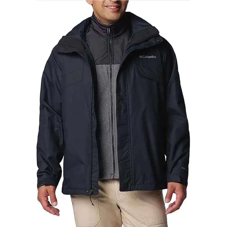 Columbia Omni-Heat Windproof Breathable And Warm Windbreaker Jacket Men's Black 6