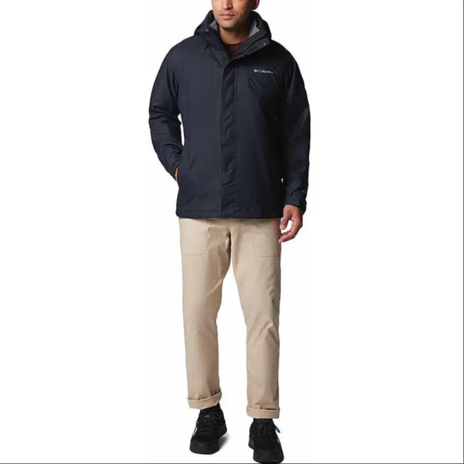 Columbia Omni-Heat Windproof Breathable And Warm Windbreaker Jacket Men's Black 4