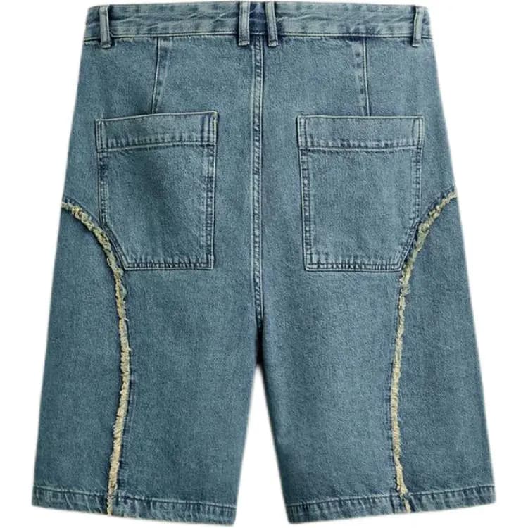 ZARA Kişi Denim Şort Dəniz Mavisi 2