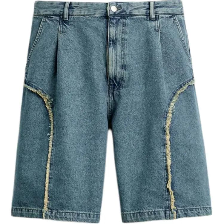 ZARA Kişi Denim Şort Dəniz Mavisi