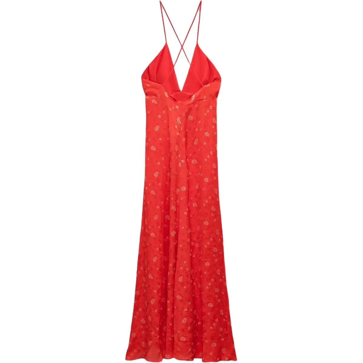 ZARA Slip Dresses Women's Red