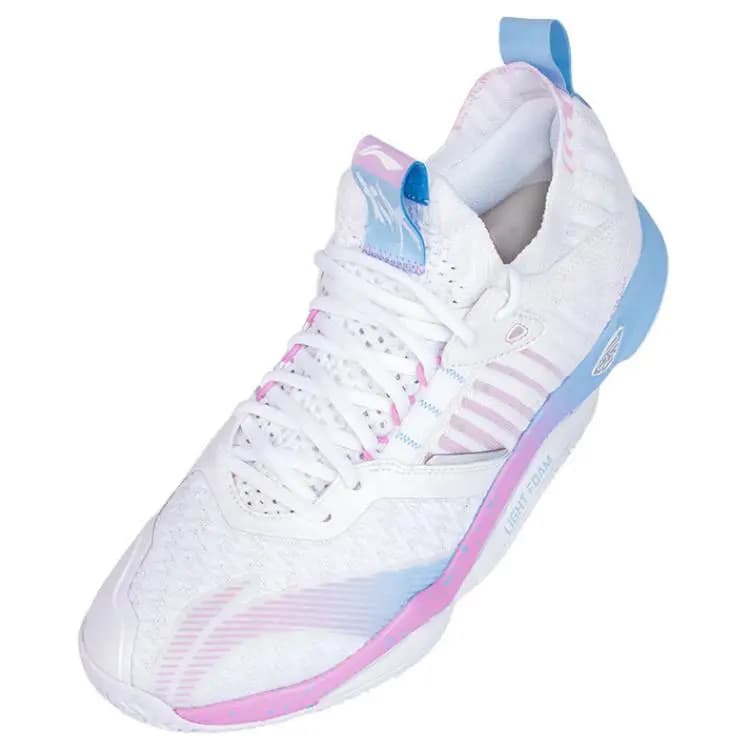 LINING Raid Badminton Ayaqqabısı Unisex Ağ/Çəhrayı 4