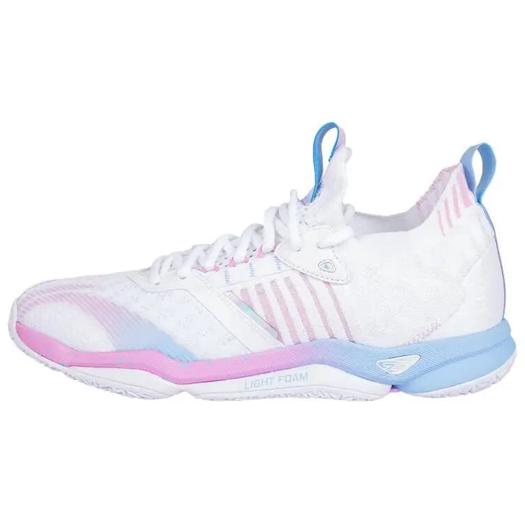 LINING Raid Badminton Ayaqqabısı Unisex Ağ/Çəhrayı