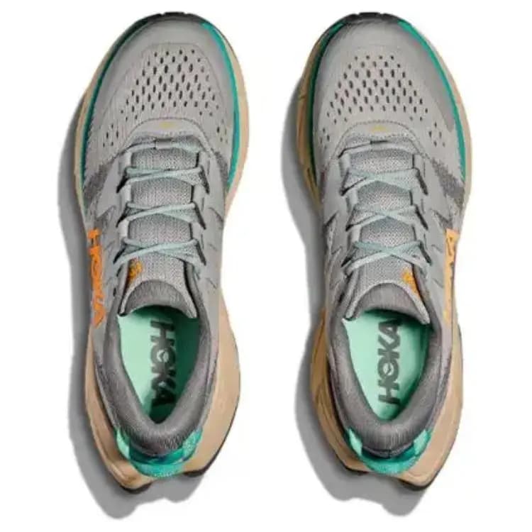 HOKA ONE ONE SKYLINE-FLOAT X Collection Anti-Slip Wear-Resistant Low-Top Trekking Shoes Men's Gray 4