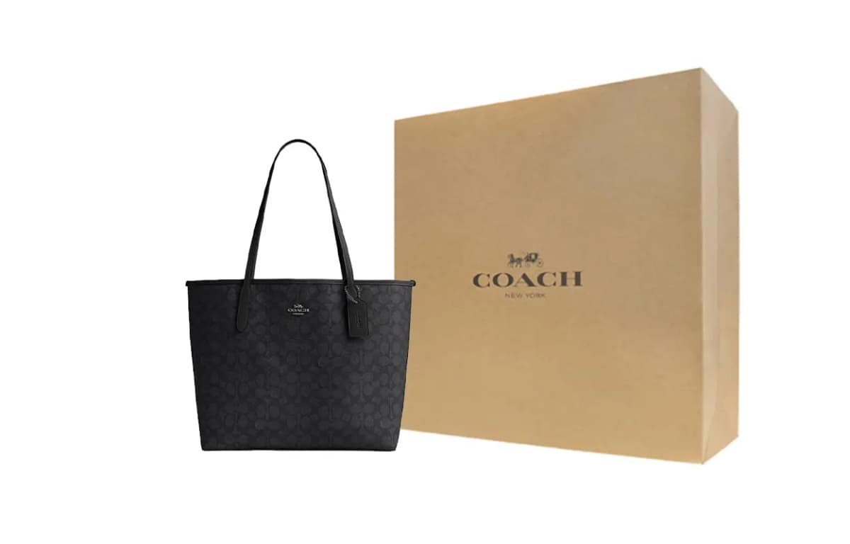 COACH City Çanta Qadın Qara 5