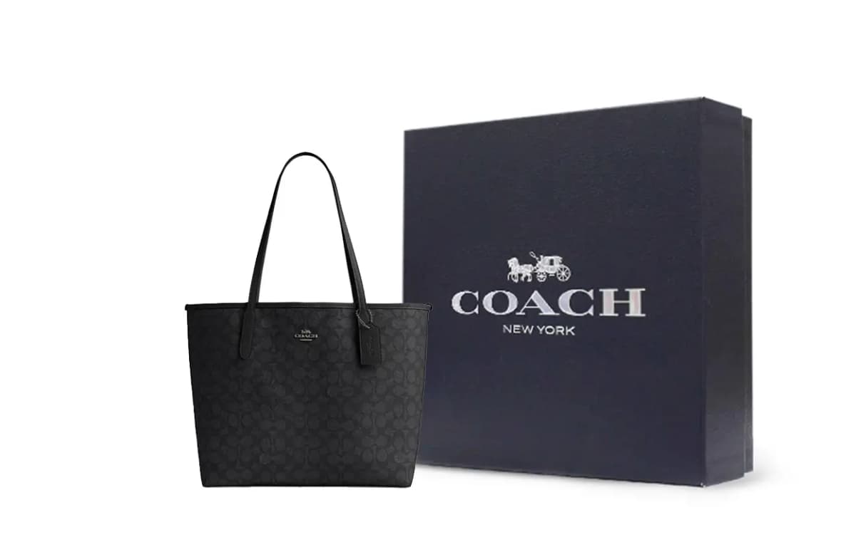 COACH City Çanta Qadın Qara 6