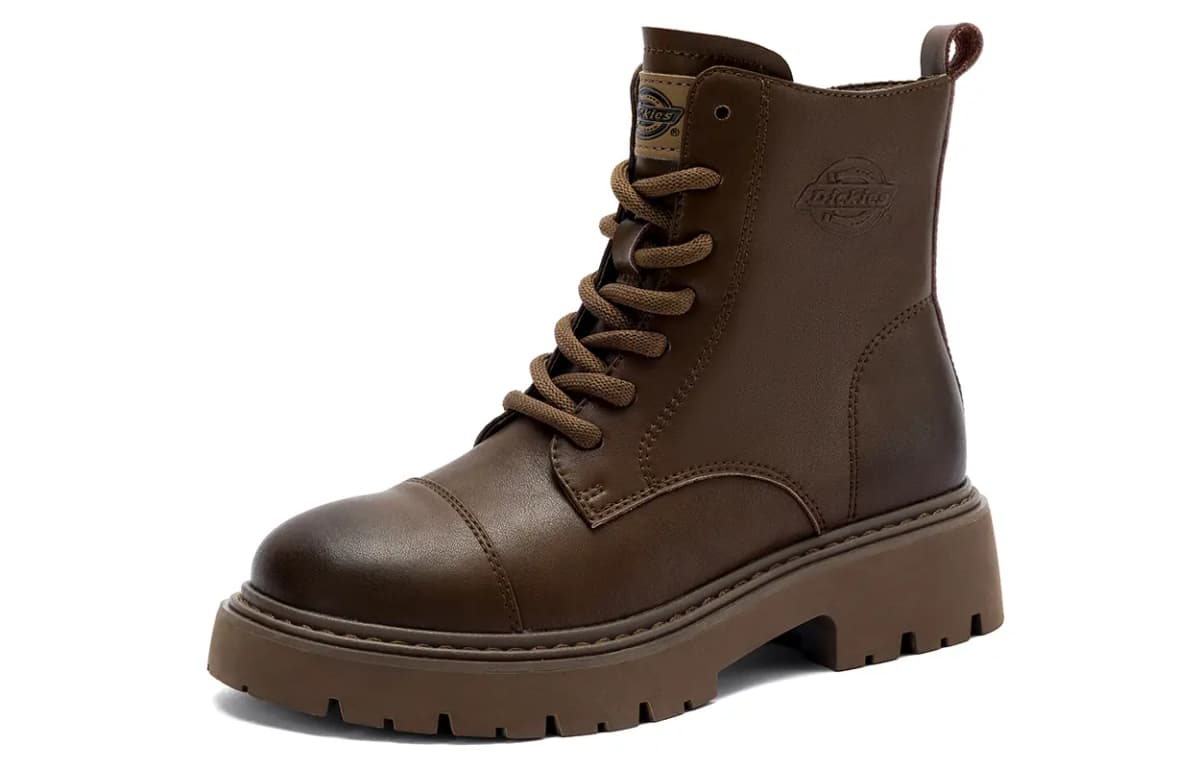 Dickies Fashion Vintage Versatile Martin Boot Women's Maillard Style Brown 2