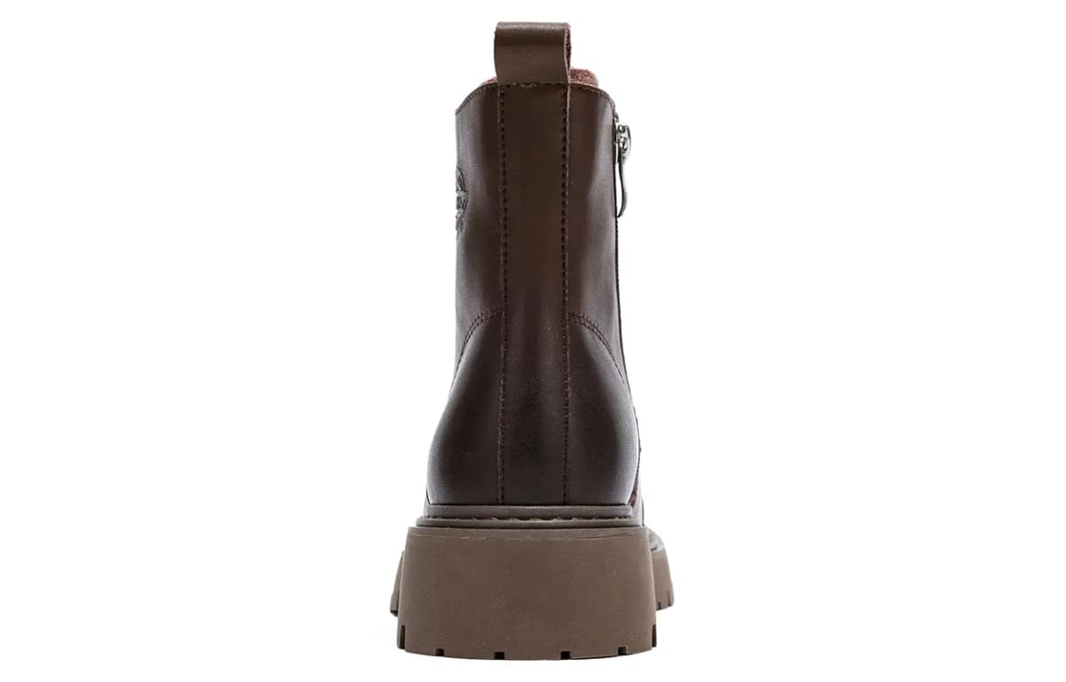 Dickies Fashion Vintage Versatile Martin Boot Women's Maillard Style Brown 4